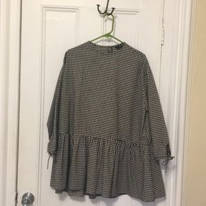 Zara gingham swing dress